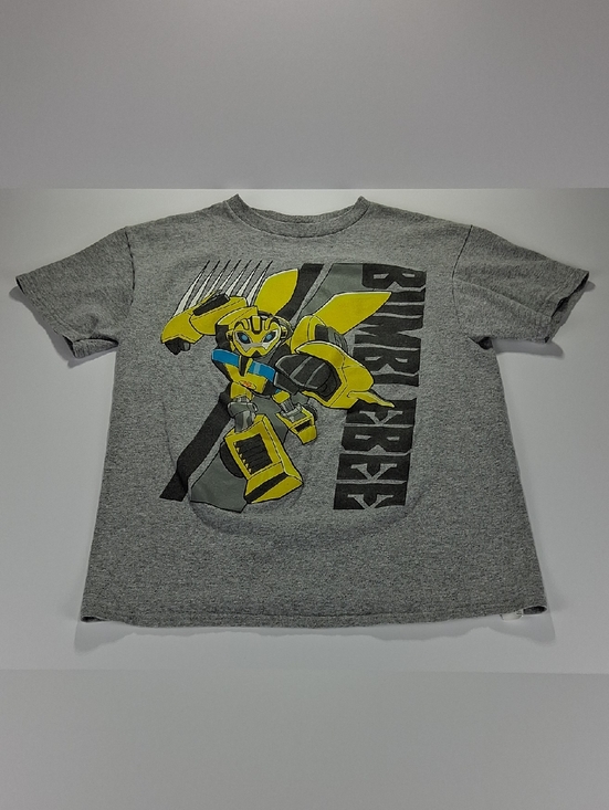Transformers Other - Boys Transformers Bumblebee Graphic Tee Shirt Size Large (10/12) Grey Rescue Bot